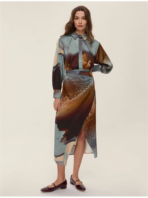 Abito in twill con nodo EMME MARELLA | MERINGA136/001
